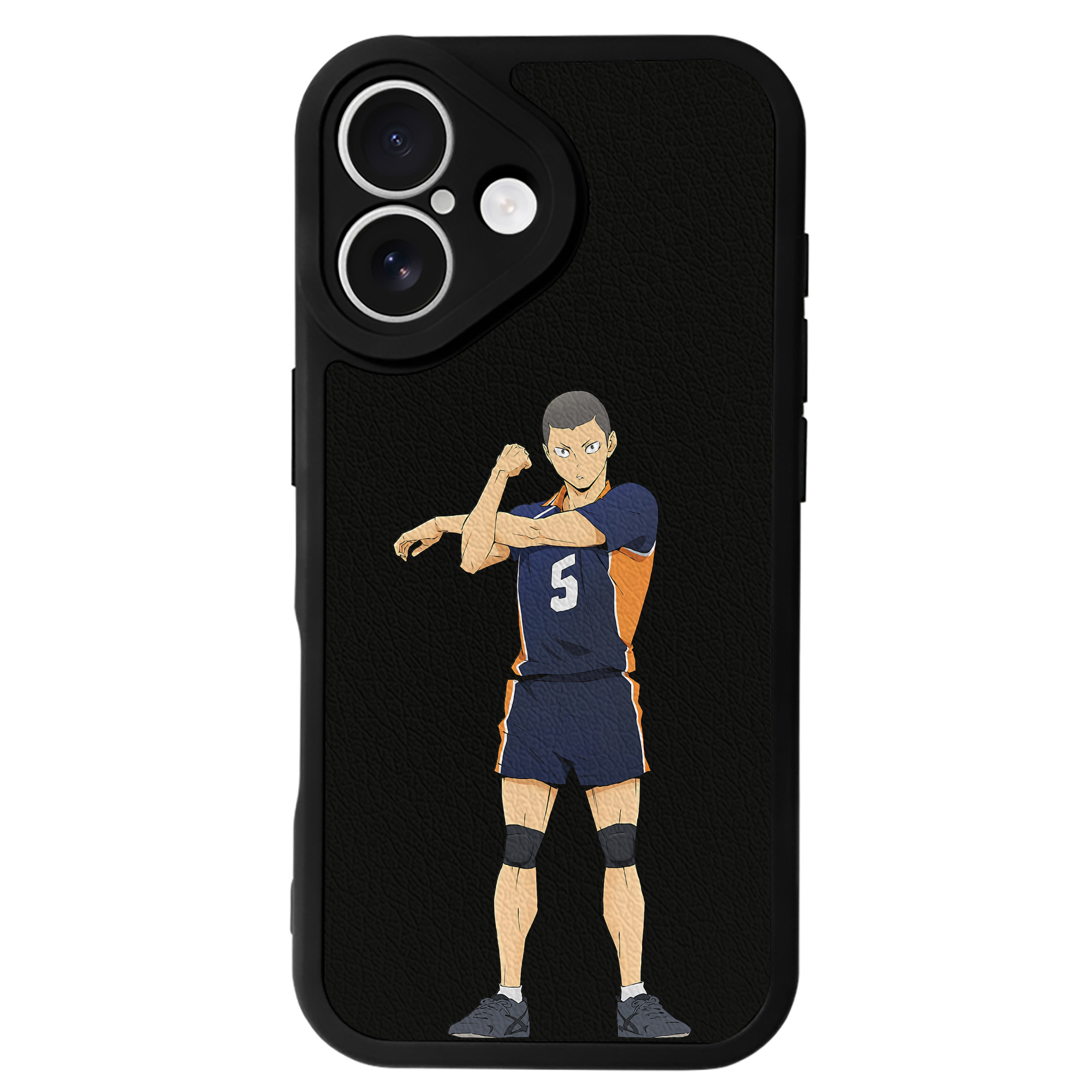 （画像用） ハイキュー!! Haikyu!! 【iPhone 16シリーズ対応】シリコンスマホケース（レザー調） 材質：シリコン